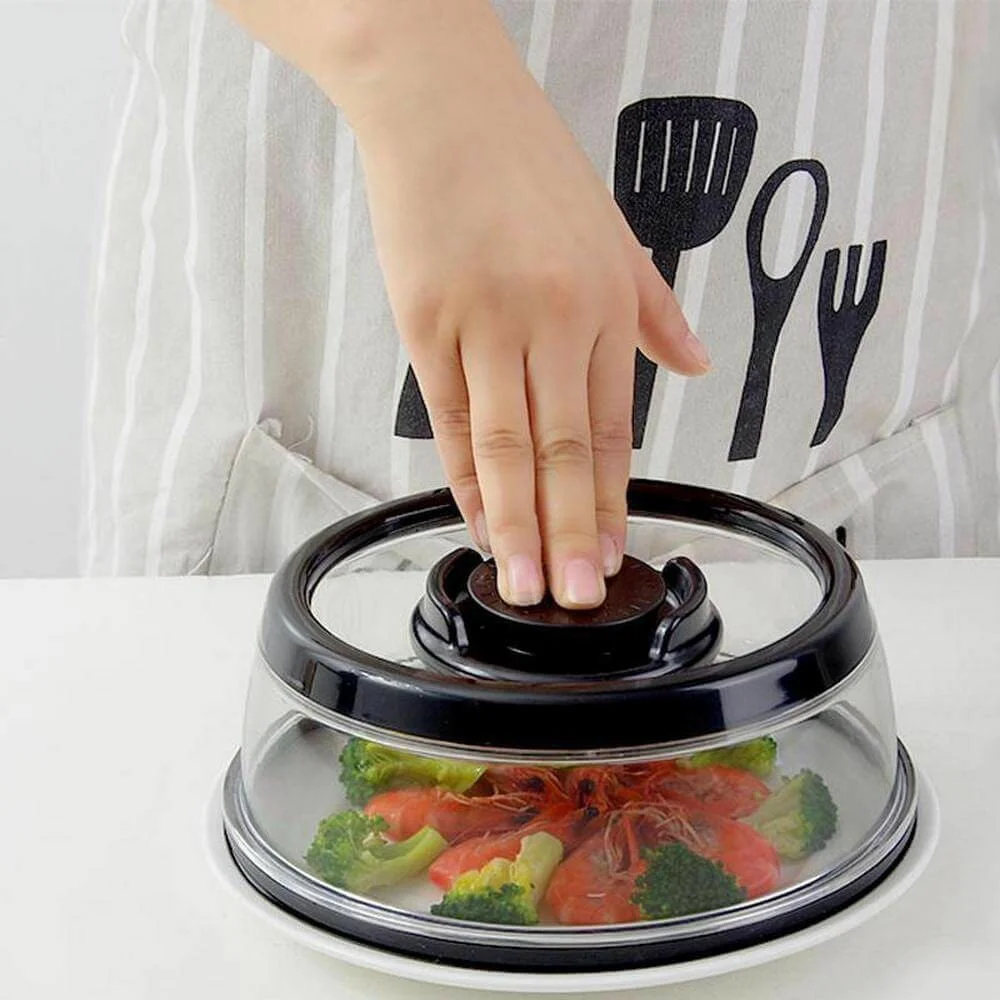 PressDome 5-Piece Vacuum Food Sealer Set Red